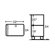 Luxor 54" High, Low Priced Table with Locking Cabinet