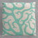 Dermond Peterson Coral Turquoise Pillow on Natural Linen