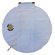 Itzy Ritzy Social Circle Blue Wrap and Roll Infant Carrier Arm Pad and Tummy Time Mat
