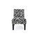 DHI Deco Zebra Fabric Slipper Chair