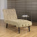 Ave Six Curves Velvet Chaise Lounge