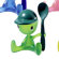 Alessi Cico Egg Cup with Salt Castor by Stefano Giovannoni