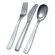 Alessi Knifeforkspoon 4 Piece Flatware Set by Jasper Morrison