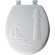 Bemis Round Molded Wood Lighthouse Design Toilet Seat with Easy Clean and Change Hinges