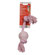 Hagen Dogit Cotton Rope Bone with Tennis Ball Dog Toy in Pink