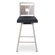 Amisco Jackson 30" Barstool with Stainless Steel Backrest