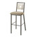 Amisco Jackson 26" Swivel Stool with Stainless Steel Backrest