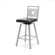 Amisco Jackson 26" Swivel Stool with Stainless Steel Backrest