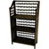 Oriental Furniture 33" Natural Fiber Shelving Unit in Black