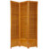 Oriental Furniture 7 Feet Tall Wooden Shutter Screen in Honey