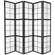 Oriental Furniture Mado Traditional Asian Room Divider in Black