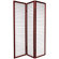 Oriental Furniture Rice Paper Shoji Room Divider in Rosewood
