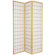 Oriental Furniture Double Sided Window Pane Room Divider in Natural