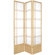 Oriental Furniture 78" Double Cross Design Room Divider in Natural