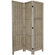 Oriental Furniture 6 Feet Tall Bamboo Matchstick Woven Room Divider in Burnt Grey