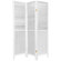 Oriental Furniture Beadboard 3 Panel Room Divider in White