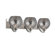 Woodbridge Lighting North Bay Three Light Bath Bar in Satin Nickel