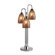Woodbridge Lighting Venezia Three Light Table Lamp in Chrome