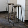 CG Sparks Metal Tufted Counter Stool in Natural (Set of 2)