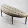 Zentique Inc. Louis Curve Upholstered Bench
