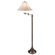 Lighting Enterprises Floor Lamp with Beige Shantung Fabric Sewn Shade in French Bronze
