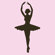 Secretly Designed Ballet Dancer Wall Decal