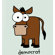 Spunky Stork Donkey Democrat Organic One Piece