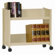 Sandusky Cabinets Sloped-Shelf Mobile Book Truck in Putty