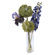Winward International Square Glass Vase with Deliphinium/Iris