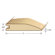 Moldings Online 78" Solid Hardwood Unfinished White Oak Reducer for 3/8" Floors