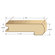 Moldings Online 78" Solid Hardwood Unfinished Cherry Stair Nose for 9/16" Floors