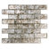Solistone Folia 12" x 12" Glass Interlocking Mesh Tile in Silver Maple