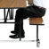 National Public Seating Mobile Cafeteria Bench-Table