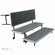 National Public Seating Three-Level Trans-Port Choral Risers and Guard Rails