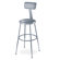 National Public Seating Height Adjustable Stool with Adjustable Backrest