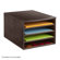 Safco Products Company Leather Look Multi Letter Tray
