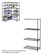 Safco Products Company Industrial Wire Add-On Unit (36" x 18" Shelves)