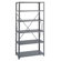 Safco Products Company 6 Shelf Commercial Steel Shelving in Dark Gray