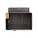 simplehuman Steel Frame Dish Rack with Wine Glass Holder in Grey