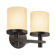 Sonneman Alta Two Light Wall Sconce in Black Bronze