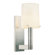 Sonneman Calmo Retta One Light Wall Sconce in Polished Nickel