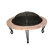 Fire Sense Cast Iron Rim Stone Finish Fire Pit