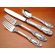 Towle Silversmiths Sterling Silver Grande Duchess 4 Piece Dinner Flatware Set