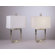 Robert Abbey Jonathan Adler Meurice Square Table Lamp in Polished Nickel