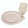 Tango Speckle Catering Plate in White and Silver (Set of 8)