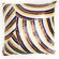 Debage Inc. Mother of Pearl Pillow in Multi Gold Stripe