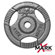 X-Mark 35 lb. Hammertone Gray Olympic Tri-Grip Plate Weight