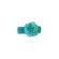 Lil Bowtique & Co Turquoise Crochet Headband with Gracie Flower