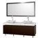 Wyndham Collection Malibu 72" Double Bathroom Vanity Set