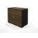 Bestar Pro-Concept Assembled Lateral File in Milk Chocolate Bamboo / Black